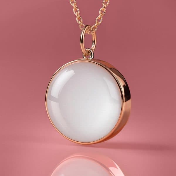 KIT DIY Bijou Lait Maternel – Collier Médaillon Rond 18mm “Circle of Life”