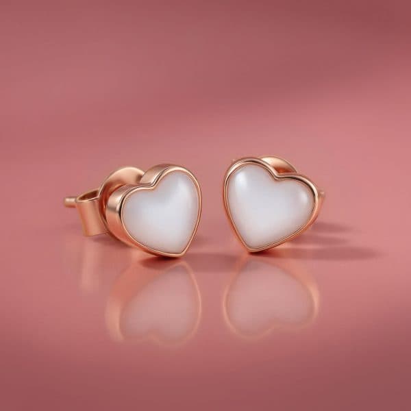 KIT DIY Bijou Lait Maternel - Boucles d'Oreilles "Sweetheart" en Forme de Cœur