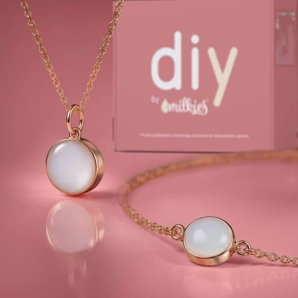 Kit DIY Bijoux au Lait Maternel - Set: Collier 12mm "Circle of Life" + Bracelet