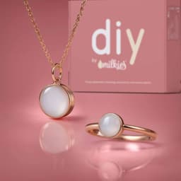 Kit DIY Bijoux au Lait Maternel - Set: Collier 12mm "Circle of Life" + Bague - thumbnail 1