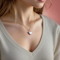 Kit DIY Bijoux au Lait Maternel - Set: Collier "Sweetheart" + Boucles d'oreilles Cœur - thumbnail 2