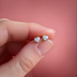 Kit DIY Bijoux au Lait Maternel - Set: Collier "Sweetheart" + Boucles d'oreilles Cœur - thumbnail 4